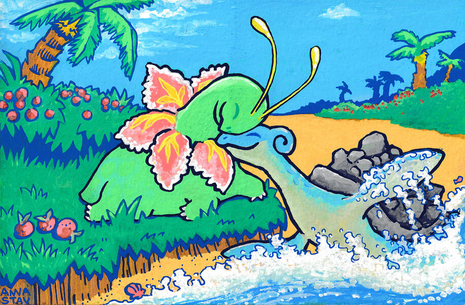 8.25"x5.5" / Acrylic Paint